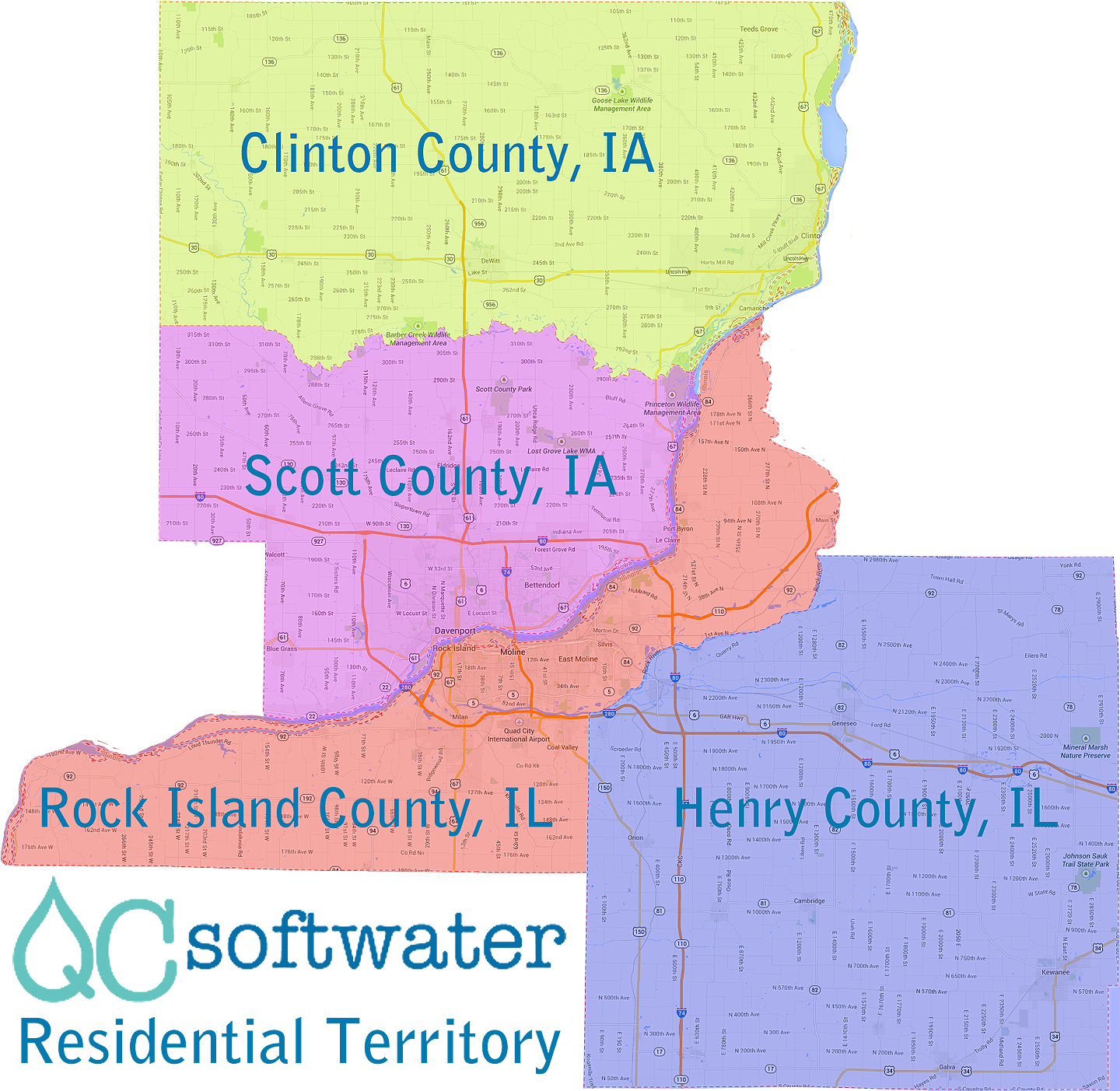 Location of QC Soft Water: Authorized Kinetico Dealer