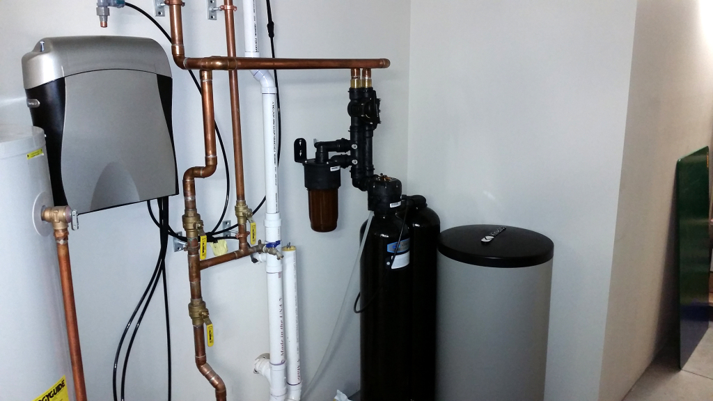 Kinetico S250 water softener and K5 drinking station installed in Bettendorf