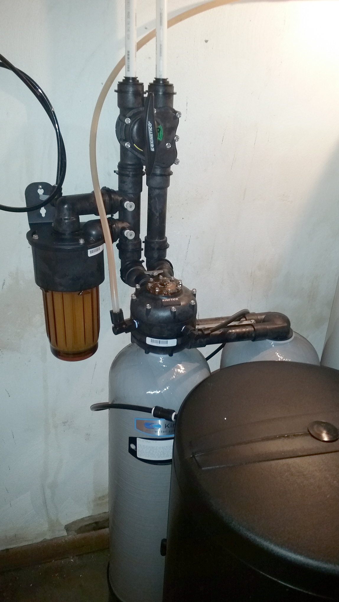 Installed Kinetico Signature series 935 water softener