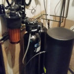 Kinetico water softener installed in LeClaire, Iowa, in a home