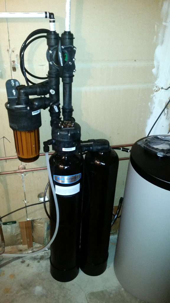 A new Kinetico softener installed in Bettendorf