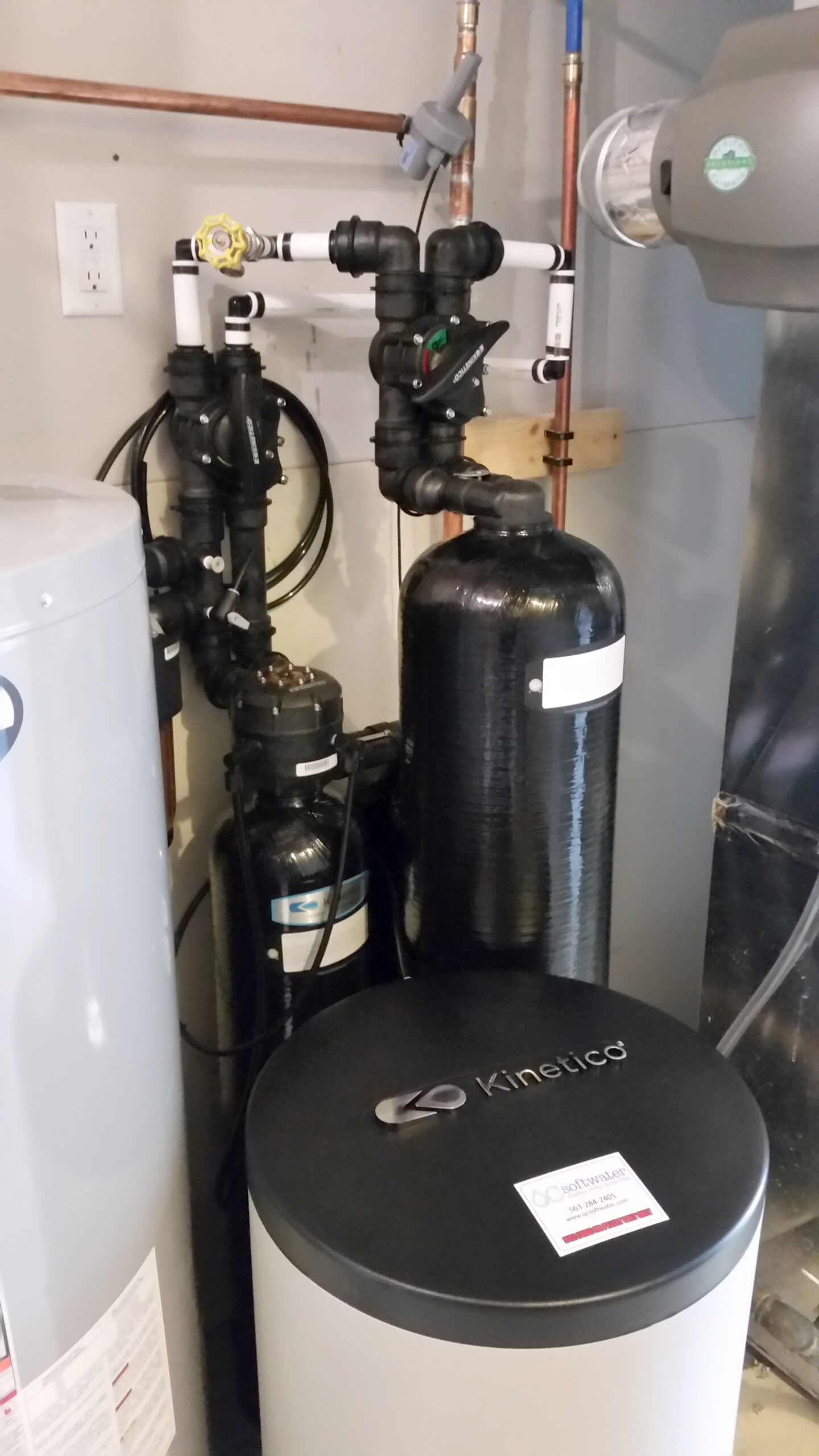 Whole house Chloramine reduction and water softener in Bettendorf, IA