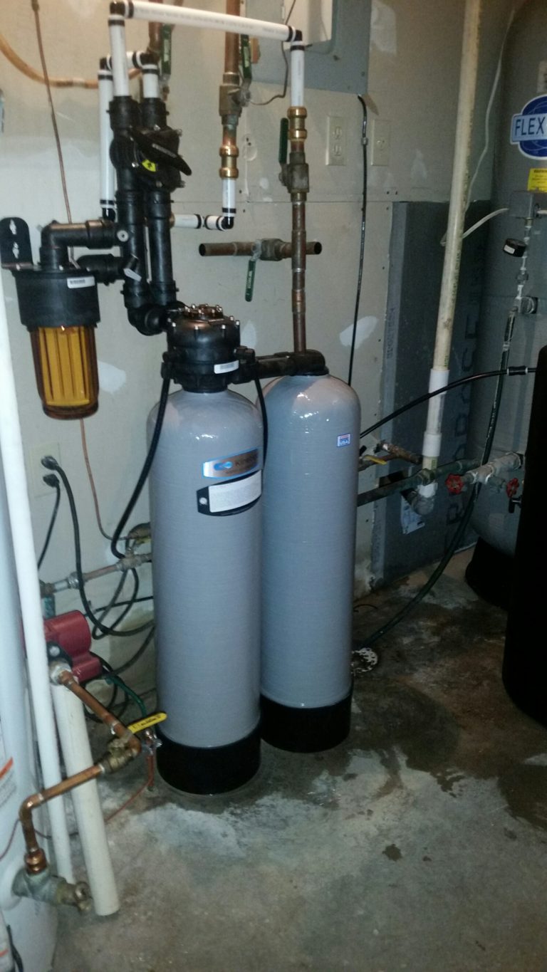 Customer had us replace 10 year old iron filter & softener with a new Kinetico