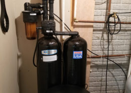 This Kinetico water system replaced a 3 year old Culligan that was still letting iron through