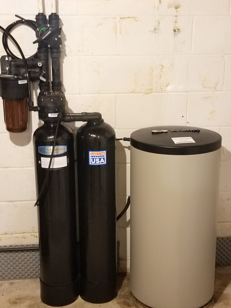 In-home Kinetico water system in Taylor Ridge, Illinois