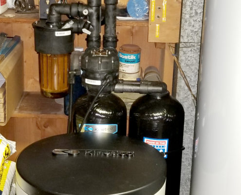 Customer in Coal Valley, Illinois just upgrades his 30 year old Kinetico water softener