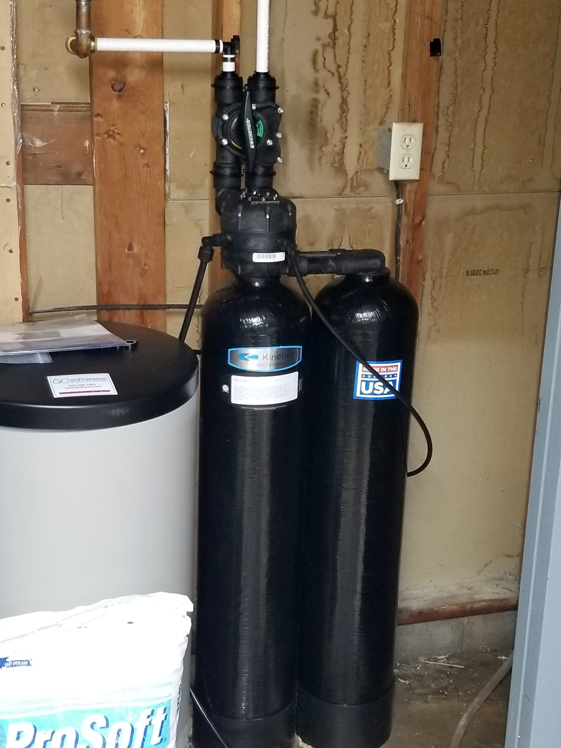 We installed one Kinetico water softener to replace three water systems by another brand