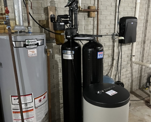 Kinetico water softener installation for Jess in rural Cordova, Illinois